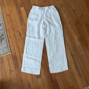 JCrew Linen Wide-Leg Pants